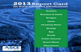 2013 Report Card · PDF fileDams Drinking Water Energy Rail ... ASCE’s 2013 Report Card for North Carolina’s Infrastructure . ... that would create the largest airline in the world