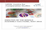 CPPR - Centre for Comparative · PDF fileCPPR - Centre for Comparative Studies ... Exit Poll predictions for the Kerala Assembly elections were in largely in line with the history