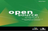 Open Source Vision - MITA1 · PDF fileOpen Source Software White Paper open source vision. i ... Open Source Software ... of ICT solutions within Government which are based on openness
