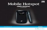 Mobile Hotspot - s3. · PDF fileZTE Z250G is a 4G mobile hotspot device, working on GSM/GPRS/EDGE/WCDMA/ ... The wireless network basic parameters are shown in the following figure