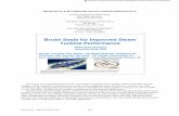 Brush Seals for Improved Steam Turbine Performance · PDF fileBrush Seals for Improved Steam Turbine Performance ... Capable of 800 ft/s surface speed ... Steam Turbine Test Vehicle-3.5