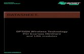 DATASHEET. - avnet- · PDF fileDATASHEET. OPTION Wireless Technology PCI Express MiniCard and LGA modules. ... Being a Qualcomm and Gobi licensee, Option has full access to the firm