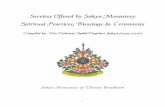 Spiritual Services FINAL (2017) - Sakya Monastery of ... · PDF fileMedicine Buddha Prayer Circle ... 4. Initiation Deity’s picture, mantra, and/or Sadhana – Make copies of the