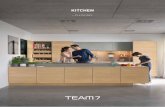 KITCHEN - team7-  · PDF filedurable and hygienic Cabinets and drawers in our kitchens are fully constructed of natural wood. This gives them the highest level of stability and