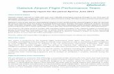 Gatwick Airport Flight Performance Team · PDF fileGatwick Airport Flight Performance Team ... operation from 21:30 most nights whilst runway resurfacing was ... The airport held its