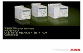Low voltage AC drives ABB micro drives 0.5 to 5 hp/0.37 to ... PDFs/ACS150 Catalog.pdf · ACS150 variable frequency drives feature an integrated control panel with LCD display and