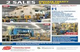 2 SALES PRIVATE TREATY & AUCTION · PDF fileHirotec Australia Pty. Ltd. SURPLUS TO CONTINUING . OPERATIONS – LEADING SUPPLIER OF AUTOMOTIVE DOORS – FULL FACILITY