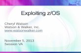 Cheryl Watson Watson & Walker, Inc. …watsonwalker.s3-us-west-1.amazonaws.com/ww/wp-content/uploads/… · zFS HiperDispatch zHPF BCPii EAVs OPERLOG zPCR z/OSMF ITSO Pubs ... IBM