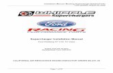 Supercharger Installation Manual - Mustang Parts, Crate ... · PDF fileSupercharger Installation Manual ... Engine: Ford 4.6L 24 Valve Mustang Model ... These will be useful for securing