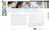 Financial Impact Analysis: A Window into the Business ... · PDF fileFinancial Impact Analysis: A Window . into the Business Impact of ICD-10. Health providers can determine the full