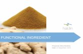 FUNCTIONAL INGREDIENT -  · PDF fileFunctional Ingredients Fruits & Vegetables ... MORINGA (Moringa oleifera / daun kelor) ... PPT Author: Noviza Gealdia
