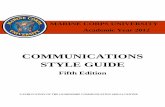 COMMUNICATIONS STYLE GUIDE Style Guide 2012.pdf · Executive Department Documents (Reports, Bulletins, Circulars) 75 ... The MCU Communications Style Guide is a valuable resource
