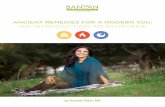 ANCIENT REMEDIES FOR A MODERN YOU: AN INTRODUCTION TO AYURVEDA · PDF file800.953.6424 | BANYANBOANICALS.T COM 3 Ayurveda is considered one of the world’s oldest healing sciences,