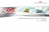 Laboratory Gas Generators - Brechbühler AG · PDF fileUltra high purity gas generators will improve your analysis • Safety ... How the generator works Water/hydrogen separator Water/oxygen