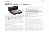 SMRT Megger Relay Test System SMRT36 Megger Relay Test · PDF fileMegger Relay Test System n Small, ... Note that the test report has a defined area in the upper ... sample result