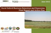 Rural Oxford Business Retention and Expansion … updates/BRE Final Report...June 2012 Rural Oxford Business Retention and Expansion Final Report and Action Plan 2012
