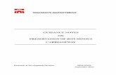 GUIDANCE NOTES ON PRESERVATION OF BITUMINOUS · PDF fileGUIDANCE NOTES ON PRESERVATION OF BITUMINOUS ... The method and workflow of PCI calculation and ... GUIDANCE NOTES ON PRESERVATION