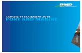 cAPAbIlITy sTATEMENT 2014 PORT AND MARINE - BMD · PDF filecAPAbIlITy sTATEMENT 2014 PORT AND MARINE. ... construction of mine infrastructure incorporating all civil and ... An innovative