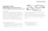 Cables and Mating Connectors - Honeywell · PDF fileCables and Mating Connectors ... CA302 Cable assembly with Amphenol MS Series, straight plug, 5 socket, shell size 14. See datasheet