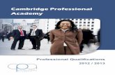 Cambridge Professional Academy - · PDF fileCambridge Professional Academy is a leading provider of professional ... study area where you can download study resources including ...