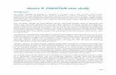 Annex 9. PAKISTAN case study - WHO | World Health · PDF file · 2013-11-13100 Annex 9. PAKISTAN case study Background The Islamic Republic of Pakistan is located in southern Asia.