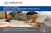 PHILIPPINES ELECTION REFORM  · PDF fileNational Union of. Journalists of the ... “Philippines Election Reform Project ... Philippines programs including: