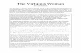 The Virtuous Woman of Proverbs 31 - Middletown Bible · PDF fileThe Virtuous Woman (Proverbs 31:10-31) ... The same thing could be said about the godly man. ... the kind of a man that