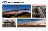 La Parrilla Mine, Extremadura, Spain Financial Investment ... · PDF fileLa Parrilla Mine, Extremadura, Spain Financial Investment Decision Report August 2017 19718 W Resources Annual