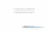 Carnegie Library of · PDF fileConsolidated Financial Statements ... An audit involves performing procedures to obtain audit evidence ... CARNEGIE LIBRARY OF PITTSBURGH CONSOLIDATED