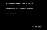 Aurora 8B/10B v10 - Xilinx - All · PDF fileAurora 8B/10B v10.3 LogiCORE IP Product Guide Vivado Design Suite ... low-cost, high-rate, data channels and is used to transfer data between