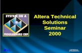 Altera Technical Solutions 2000 - · PDF fileDigital Data Acquisition Digital Data Acquisition ... 8b10b Encoder/Decoder ... " Scrambling/De-scrambling " Framing AAL-Layer ATM-Layer