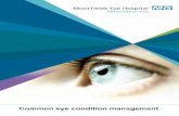 GP Handbook - Common eye condition management.pdf Handbook... · Dry eyes ..... 7 Blepharitis ... Observe for corneal staining (preferably using a blue light source) Diagnosis confirmed