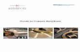Guide to Copper Beryllium - · PDF fileBrush Wellman is the leading worldwide supplier of High Performance Copper Alloys, including Copper Beryllium. We provide manufacturing excellence