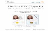 ID-One PIV (Type B) · PDF filethresholds defined in Biometric Data Specification for Personal Identity Verification ... as evaluated by the NIST MINEX II PIV . ... Sample ID-One PIV