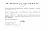 THE HIGHER DEGREES HANDBOOK - Hermeticshermetics.org/pdf/masonry/The_Higher_Degrees_Handbook.pdf · THE HIGHER DEGREES HANDBOOK by J.S.M. Ward PREFACE. ... The Craft degrees, in short,