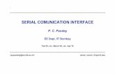 SERIAL COMUNICATION INTERFACE - Indian …pcpandey/courses/ee712/serial...• Data Transfer Protocol • Bandwidth, Noise, Range 1.5 Communication Devices • Data terminal equipment