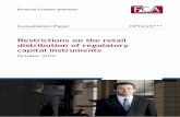 CP14/23 Restrictions on the retail distribution of ... · PDF fileRestrictions on the retail distribution of regulatory capital ... distribution of regulatory capital instruments ...