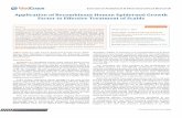 Application of Recombinant Human Epidermal Growth …medcraveonline.com/JAPLR/JAPLR-03-00045.pdf · Application of Recombinant Human Epidermal Growth ... Volume 3 Issue 1 - 2016 Division