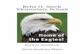 Reba O. Steck Elementary Schoolsteck.ipsd.org/uploads/About/SteckStudentHandbook1112.pdf · Elementary School. Student Handbook Steck Students Shine! Character Counts Pledge. I pledge