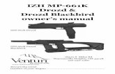 IZH MP-661K Drozd & Drozd Blackbird owner’s manualcdn.pyramydair.com/site/...661k-drozd-and-drozd-blackbird-manual.pdf · 3 The IZH MP-661K Drozd and MP-661K Drozd Blackbird are