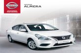 NISSAN ALMERA - nissan-cdn.net · PDF fileThe Nissan ALMERA is powered by an ... or 550km* on a single tank ... Every effort has been made to ensure that the content of this brochure