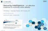 Security Intelligence - ISACA · PDF file · 2016-02-20What is Security Intelligence –and why is it important? ... Security intelligence reduces risk, facilitates compliance, ...
