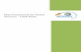 Plan framework for Donor Services - CASP Pune - Shodhana framework for Donor Services... · Plan Framework for Donor Services – CASP Pune ... communication part with the sponsors