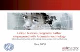 United Nations programs further empowered with … Nations programs further empowered with Aidmatrix technology. ... FedEx Kinko’s. ... Salesforce.com Foundation 2007 Global