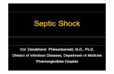 septic shock karasin 1.ppt - Siriraj · PDF file• A subset of severe sepsis (SIRS) and defined as sepsis (SIRS) induced hypotension despite adequate ... pathophysiology of septic