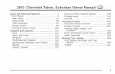 2007 Chevrolet Tahoe, Suburban Owner Manual M · PDF file · 2006-04-202007 Chevrolet Tahoe, Suburban Owner Manual M 1. Service and Appearance Care ... This manual includes the latest