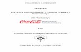 COLLECTIVE AGREEMENT BETWEEN COCA … Cola PG 2017.pdfCOLLECTIVE AGREEMENT BETWEEN COCA-COLA REFRESHMENTS CANADA COMPANY Prince George (the “Company”) AND Brewery, Winery & …