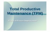 Total Productive Maintenance (TPM) - Servicespracticalprocessimprovementct.com/uploads/Web_TPM... · Total Productive Maintenance “Total” means = ALL Employees. 4 Agenda Day 1: