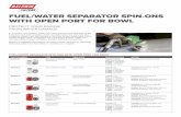 FUEL/WATER SEPARATOR SPIN-ONS - Baldwin … Stuffers/Form583-SM.pdfFUEL/WATER SEPARATOR SPIN-ONS with Open Port for Bowl BF791-O BF1223-O Contains: ... Iveco 42549295, Mercedes-Benz
