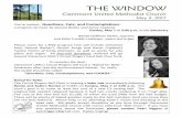 THE WINDOWclaremontumc.net/cumc/Newsletters/WINDOW/TheWind… ·  · 2017-05-02You’re invited… Questions, ats, ... The decision came as a 19-page digest that is thick and technical
